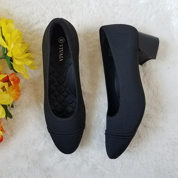 VIVAIA Almond-Toe Chunky Heels (Julie Pro)